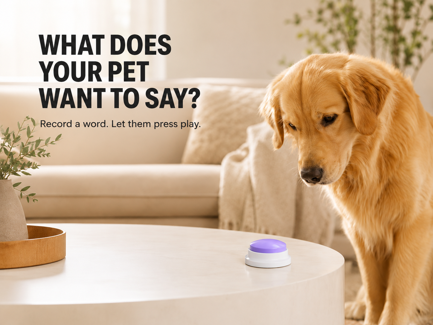 Pet Drama Recordable Talk Button